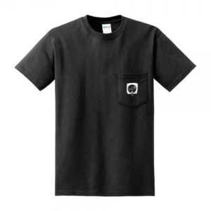 刺繍ポケット付きTシャツ 「ぼくの好きな音楽」
