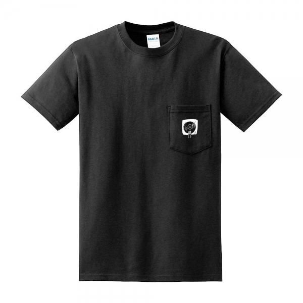 刺繍ポケット付きTシャツ 「ぼくの好きな音楽」