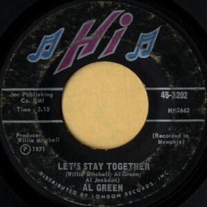 AL GREEN / Let’s Stay Together [7INCH]