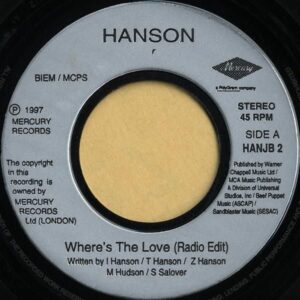 HANSON / Where’s The Love [7INCH]
