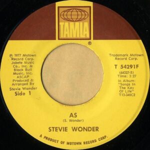 STEVIE WONDER / As [7INCH]