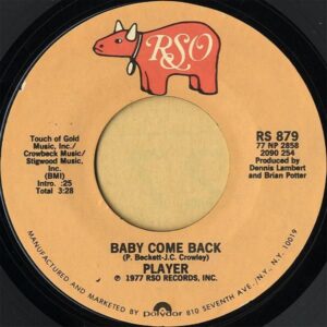 PLAYER / Baby Come Back [7INCH]