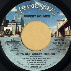 RUPERT HOLMES / Let’s Get Crazy Tonight [7INCH]