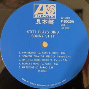 SONNY STITT ソニー・スティット / Stitt Plays Bird スティット・プレイズ・バード [LP]