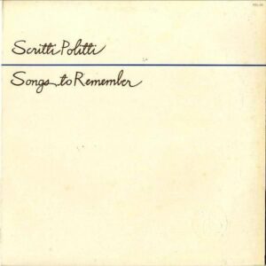 SCRITTI POLITTI スクリッティ・ポリッティ / Songs to Remember ソングス・トゥ・リメンバー [LP]