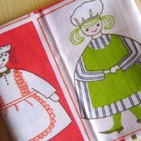 スウェーデン*エプロンと女の子のクロス