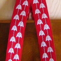 スウェーデン*トレイハンガー（TULIP*刺繍*RED）