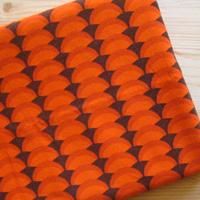 デンマーク*ヴィンテージ・ファブリック（ORANGE×BROWN）